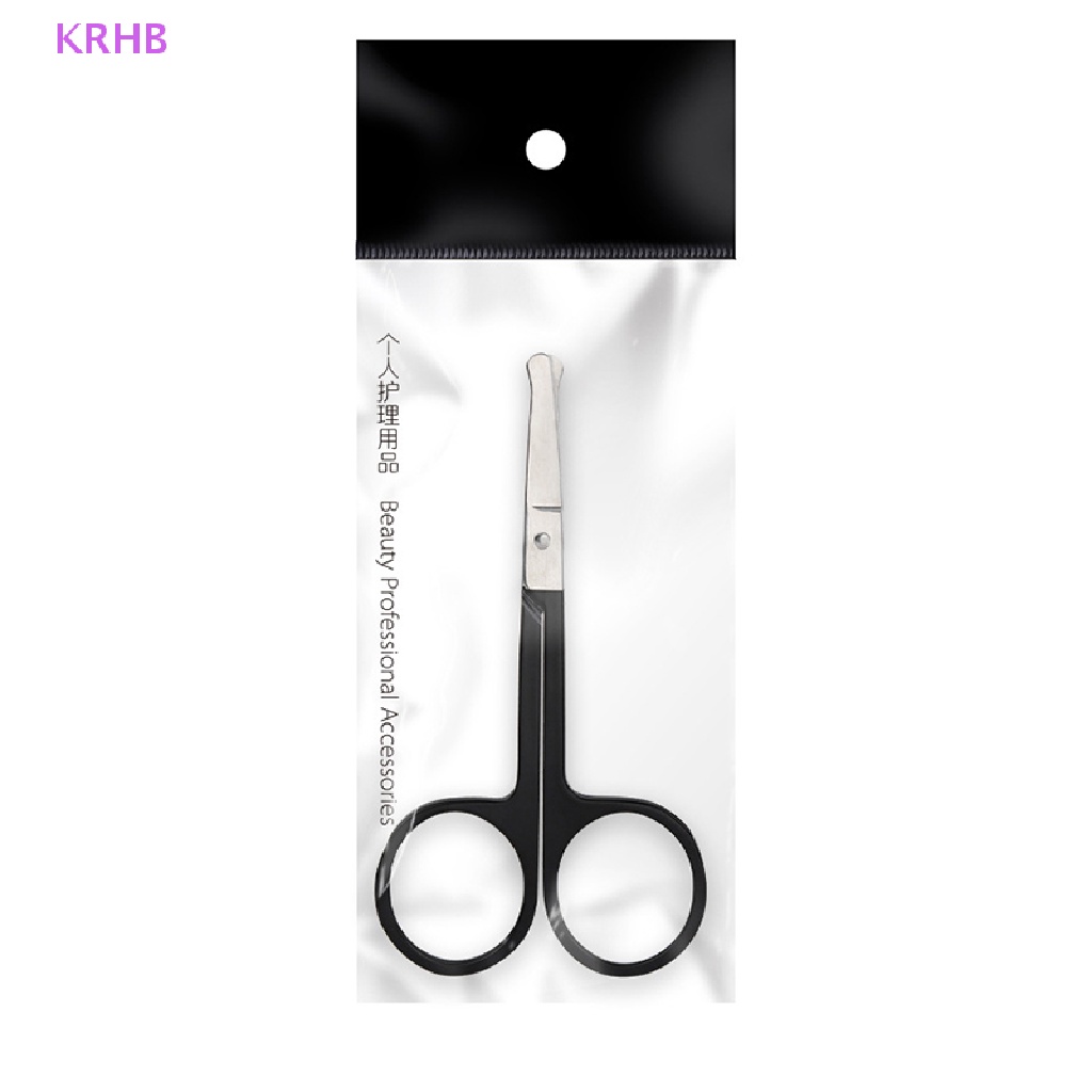 1 Dụng Cụ Tỉa Lông Mũi Và Lông Mày Đầu Tròn Bằng Thép Không Gỉ KRHB 1 Mới