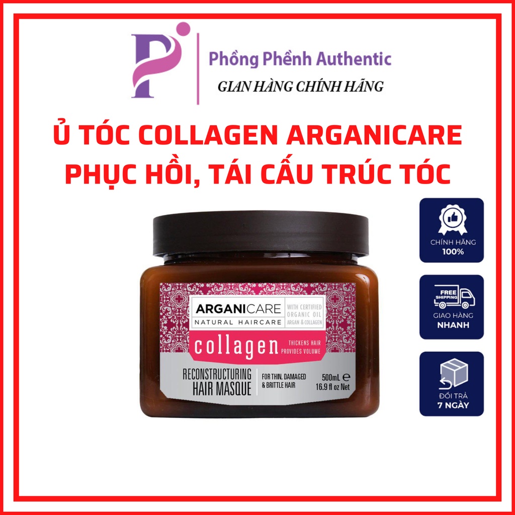 Ủ DƯỠNG TÓC ARGANICARE COLLAGEN HAIR MASQUE 500ML