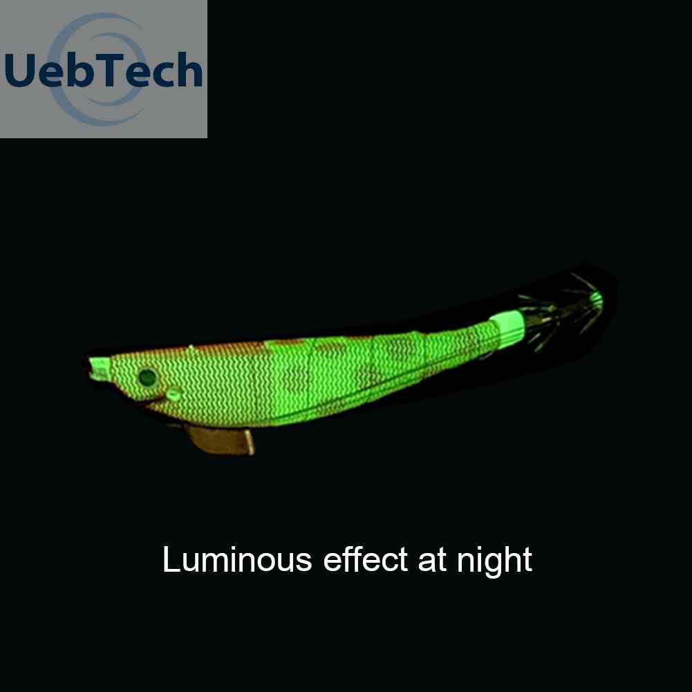 Mồi Câu Cá Giả Hình Tôm Dạ Quang 100mm 12g