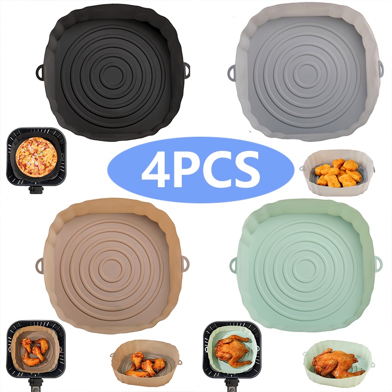 Bộ 4 Chảo Silicone Chống Dính Dùng Một Lần (4.5L ~ 5.5L) 20cm