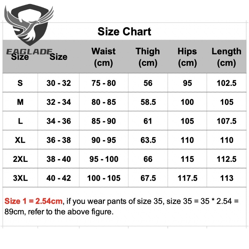 Quần túi hộp cargo EAGLADE chiến thuật màu đen cho nam IX9/S-3XL