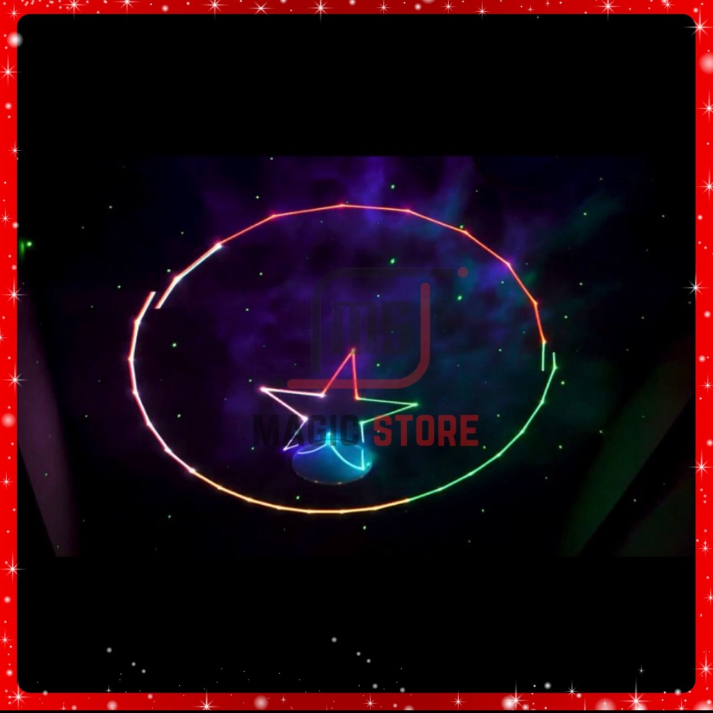 Đèn Laser Chiếu Hình 7 Màu Cảm Ứng Theo Nhạc RGB 700 Dùng Cho Phòng Karaoke, Phòng Nghe Nhạc.