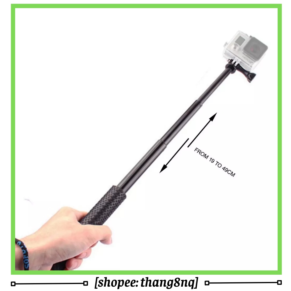 Gậy tự sướng cầm tay gopro, action cam