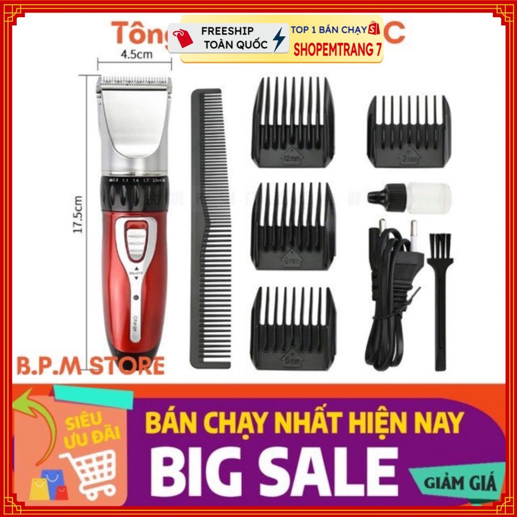 Tông đơ cắt tóc gia đình Jichen - máy hớt tóc hàng xịn chính hãng
