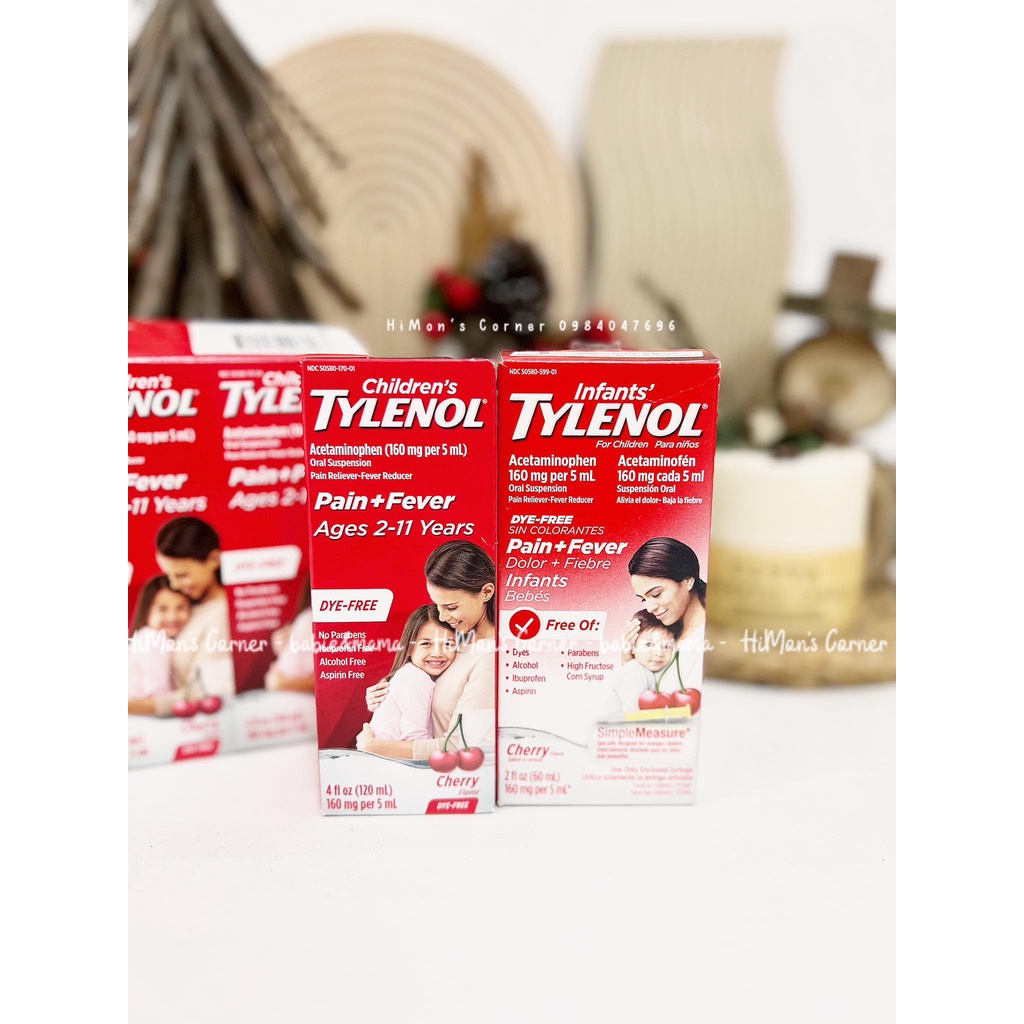 Týlênôl Pain+Fever_siro cho bé sơ sinh [ Hàng Air ]