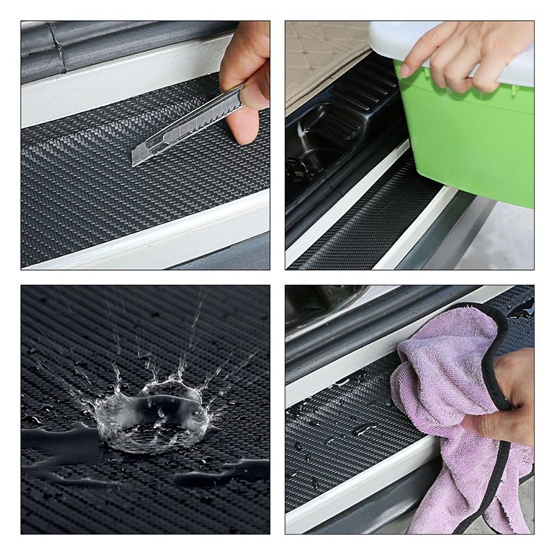 1 Miếng Dán Trang Trí Xe Hơi Mitsubishi ASX Lancer EX Pajero Outlander L200 EVO Bằng Sợi Carbon