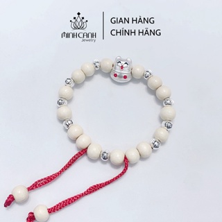 Vòng Dâu Tằm Charm Con Mèo 7 Bi Và 9 Bi Cho Bé Trai Và Gái