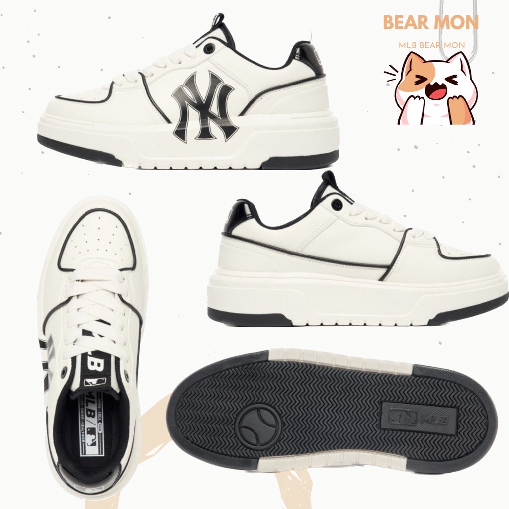 Giày Thể Thao MLB Spring New Casual Comfortable Fashion 3ASXCA12N Màu Đen Xanh Lá Xanh Cốm