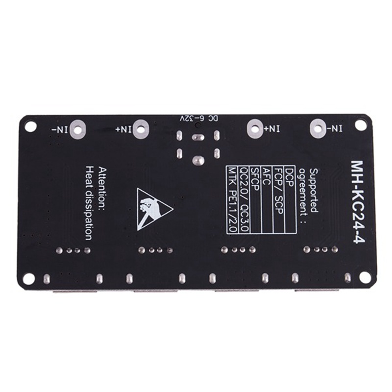 Qc3.0 QC2.0 Bảng mạch sạc nhanh USB 4XUSB Cổng DC-DC Bộ chuyển đổi DC12V-30V sang DC Mô-đun mạch sạc 3-12V