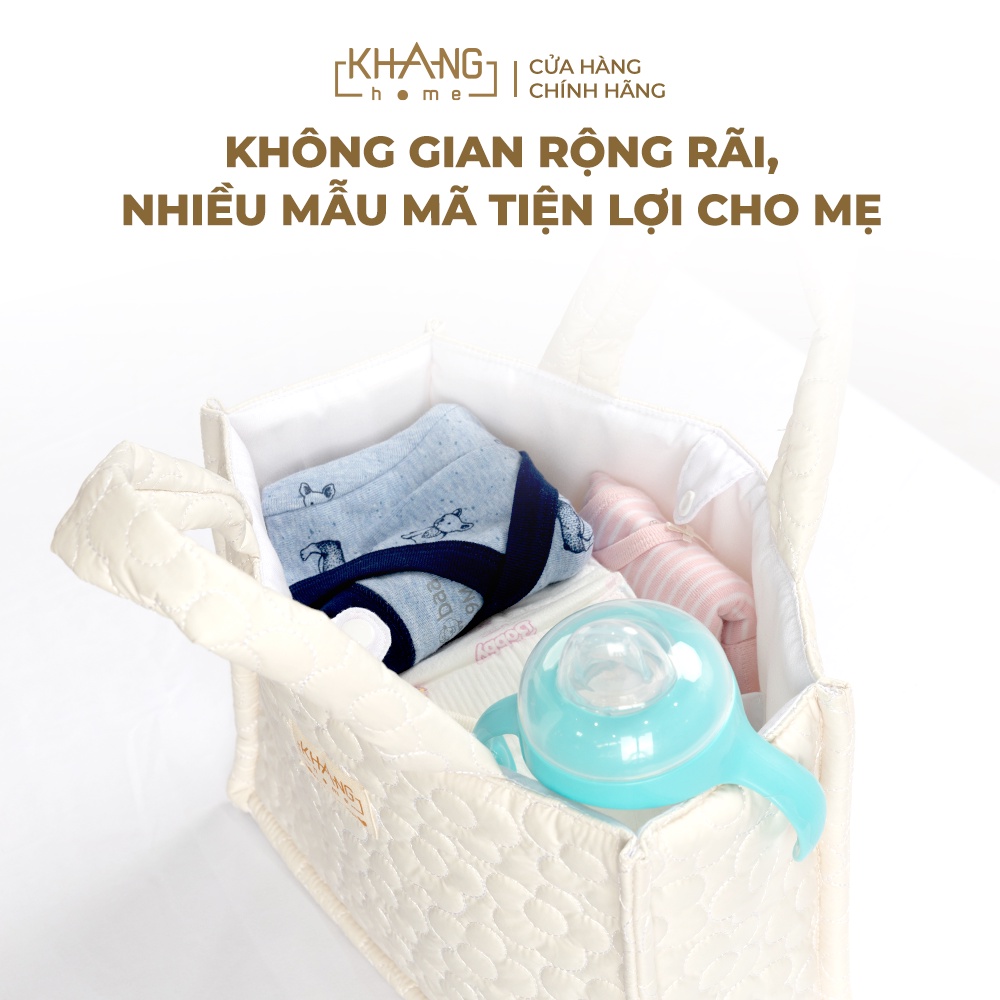 Túi Bỉm Sữa Vải Dù Khang Home - Rộng Rãi Và Tiện Lợi Cho Mẹ