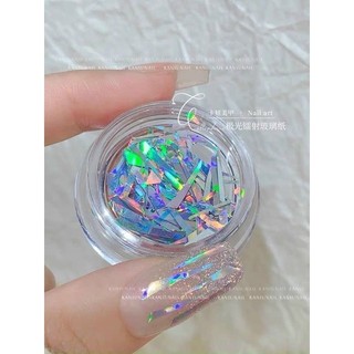 Giấy thuỷ tinh sét gồm 3 hũ , trang trí móng