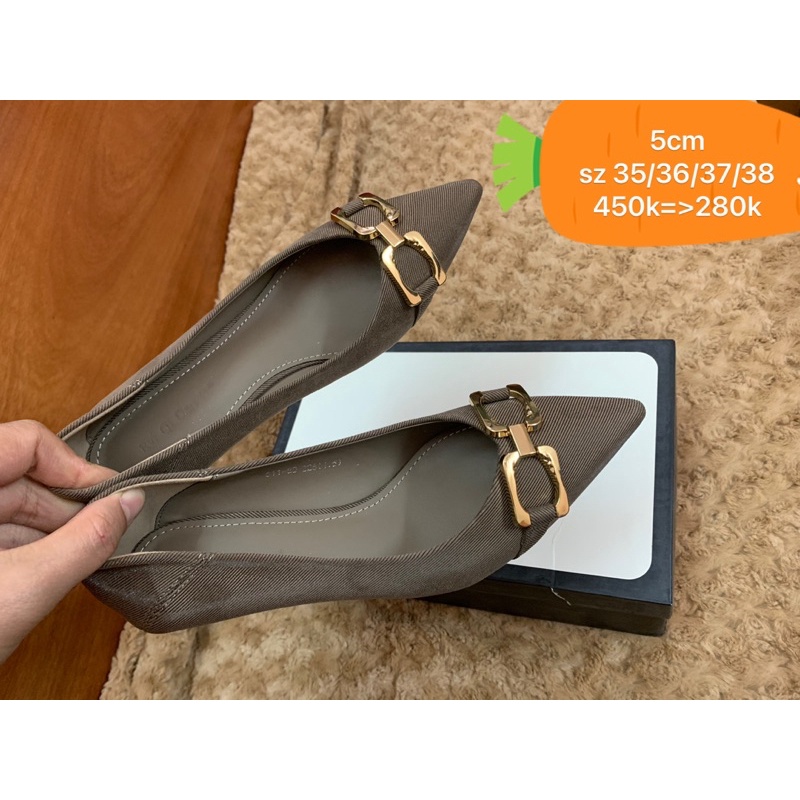 Giày gót nhọn mũi nhọn 1 đôi duy nhất sz 39