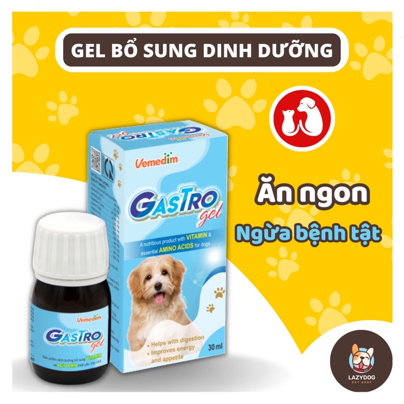 Gastro gel bổ sung vitamin dinh dưỡng cho chó mèo