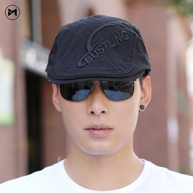 2022 New Arrival Beret Casual Men's Caps Korean Vintage Visor Hat British Forward Hat