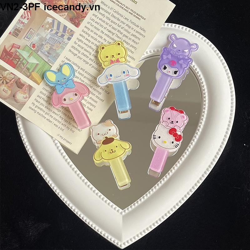 SANRIO Kẹp Tóc Bằng Acrylic Họa Tiết Hoạt Hình Đáng Yêu