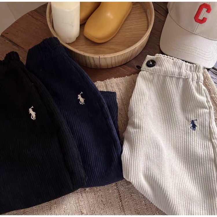 Quần Dài Lacos Quần Nhung Tăm Xuất Dư Loại 1 Cao Cấp Cho Bé Từ 8Kg Đến 32Kg Thời Trang Trẻ Em Chaarlie.store