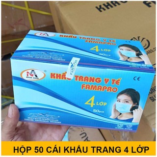 Khẩu Trang Y Tế 4 Lớp giấy Kháng Khuẩn