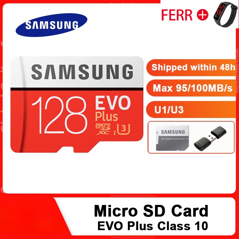 SAMSUNG Cuộn Dây Đai 100% 100% Chất Lượng CaoThẻ Nhớ Micro SD 256GB 32G 64GB Micro SD 128GB 512G SDHC SDXC Grade EVO + C10 UHS TF
