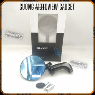 Gương tròn moto gadget mview mẫu tròn chân vát 744, Gương, kiếng chiếu hậu M.view moto gadget mẫu chân vát