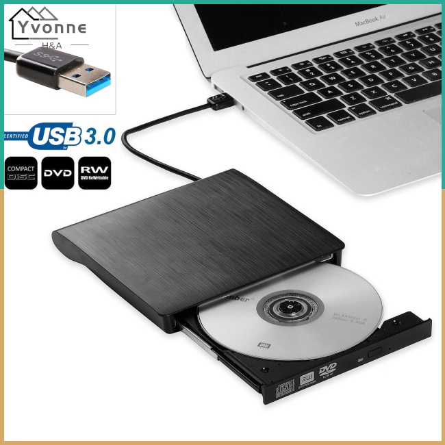 One Đầu Đọc Đĩa Dvd Rw Cd 5gbps Cổng Usb 3.0 Cho Laptop Pc