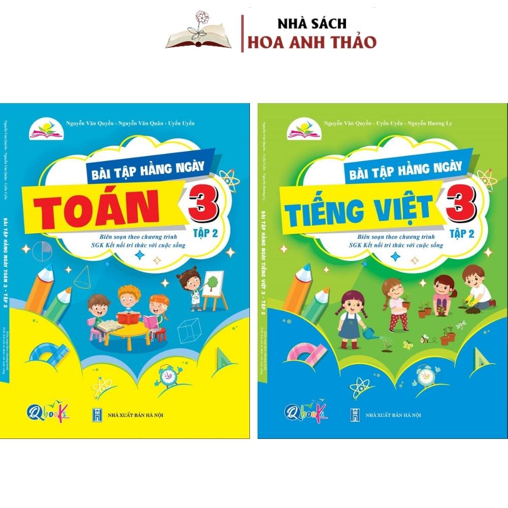 Sách - Combo Bài Tập Hàng Ngày Toán Và Tiếng Việt Lớp 3 Bộ Kết Nối Tri Thức Với Cuộc Sống Tập 2