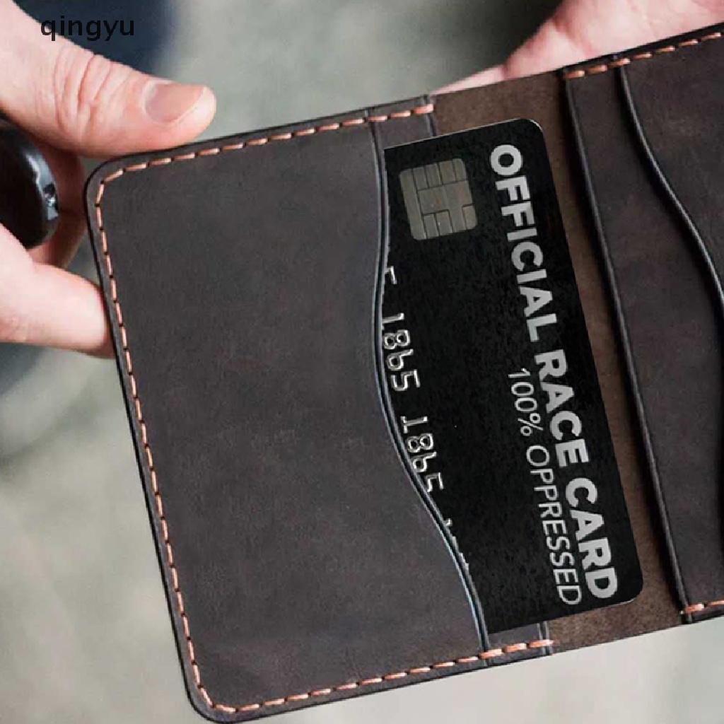 Qingyu Ví Đựng Thẻ PLI Màu Đen Mới Lạ Có Thể Sưu Tầm