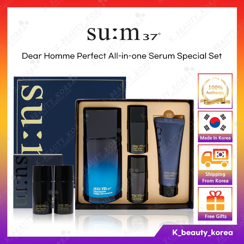 SUM37 Dear Homme Bộ Serum Đặc Biệt Chăm Sóc Da Toàn Diện Cho Nam