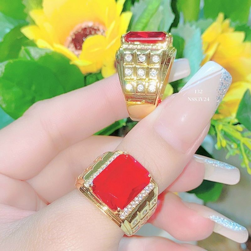 Nhẫn Nam Ngũ Sắc Kiểu Hàn Quốc - Đeo Thời Trang Y Nhẫn Thiệt Lokalo 4.1.23