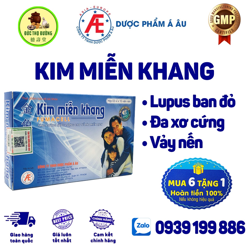 Kim Miễn Khang - Vẩy nến, ban đỏ