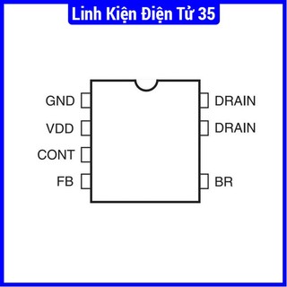 IC nguòn Viper17L DIP-8