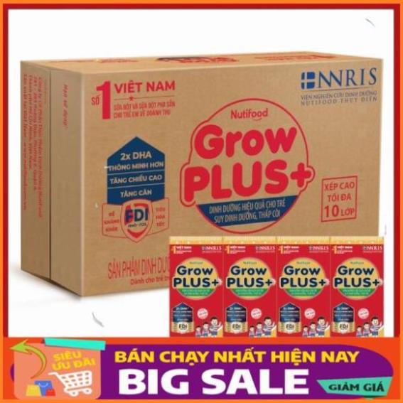 [Big Sale] Sữa bột pha sẵn Nutifood Growplus Grow plus Đỏ 180ml [Thùng 48 hộp]