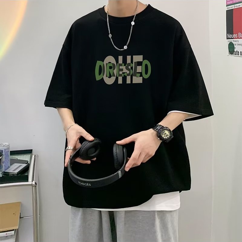 M-8XL áo phông nam big size Áo Thun cotton Tay Ngắn Thời Trang Cho Nam