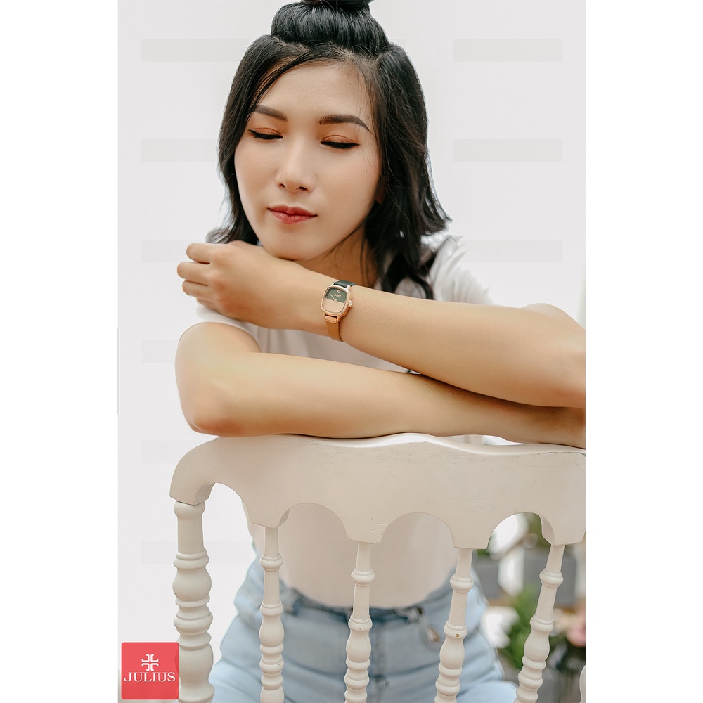 Đồng Hồ Nữ dây da Julius JA-1240C thời trang