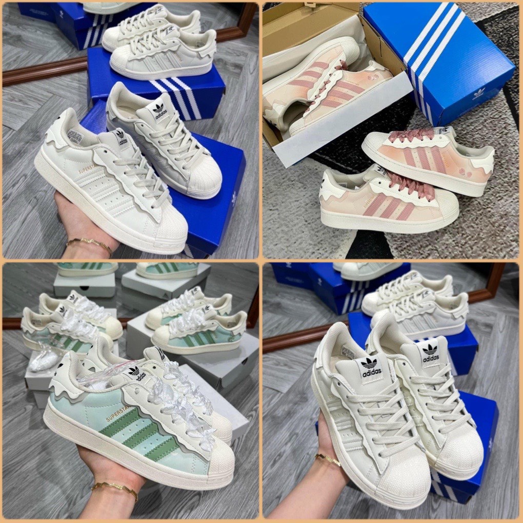 Giày _Adidas Supper Star, giày das mũi sò bản mới nhất S.Cấp ⚡ Tặng 1 Đôi Tất + Full Box Bill ⚡