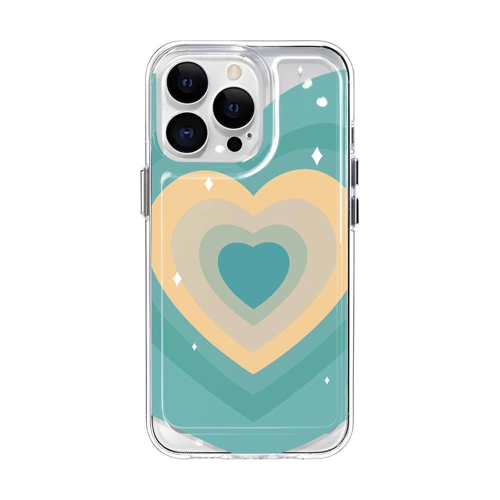 Ốp Điện Thoại Trong Suốt Họa Tiết Trái Tim Cho iphone 14promax 13 12 11 7Plus 7 8 X XS Max