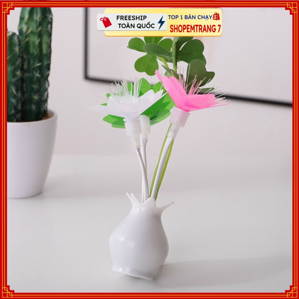 PVN26078 Đèn ngủ hình lọ hoa thiết kế cảm biến ánh sáng đẹp T2 .