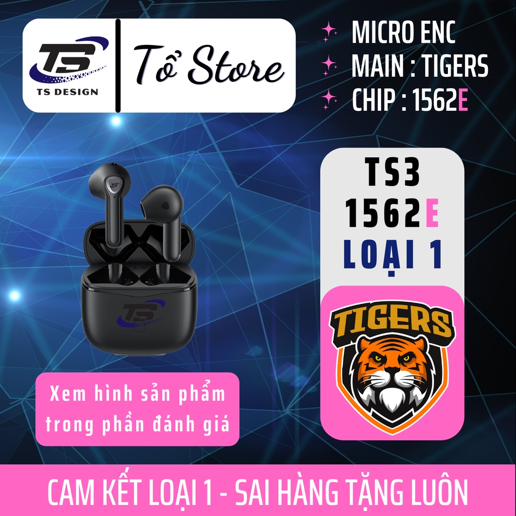 1562E - Tai Nghe Bluetooth TS3 - Âm Thanh Không Gian - Tháo Tai Ngắt Kết Nối - Full Chức Năng
