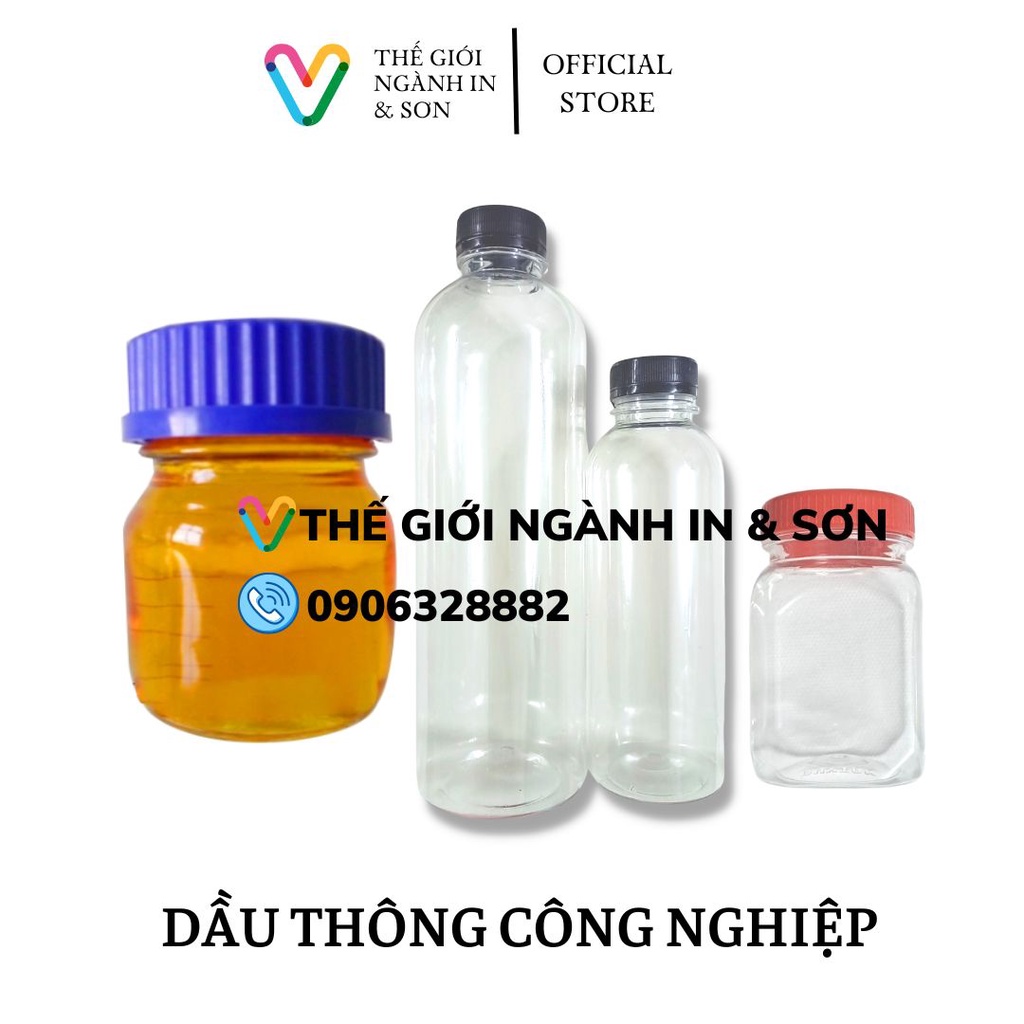 Dầu thông công nghiệp dùng pha sơn dầu, rửa dụng cụ vẽ, làm hương liệu, khử trùng...