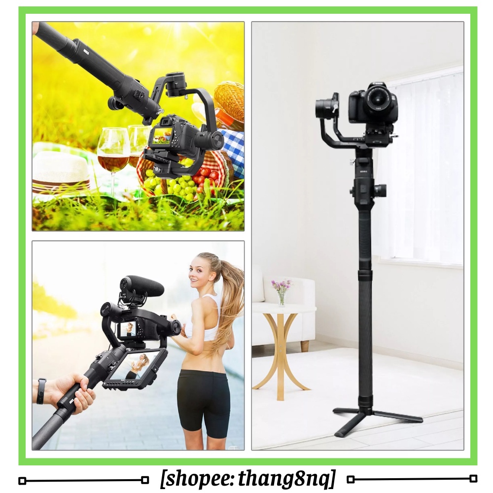 Gậy nối dài gimbal, sợi carbon, chiều dài 35cm