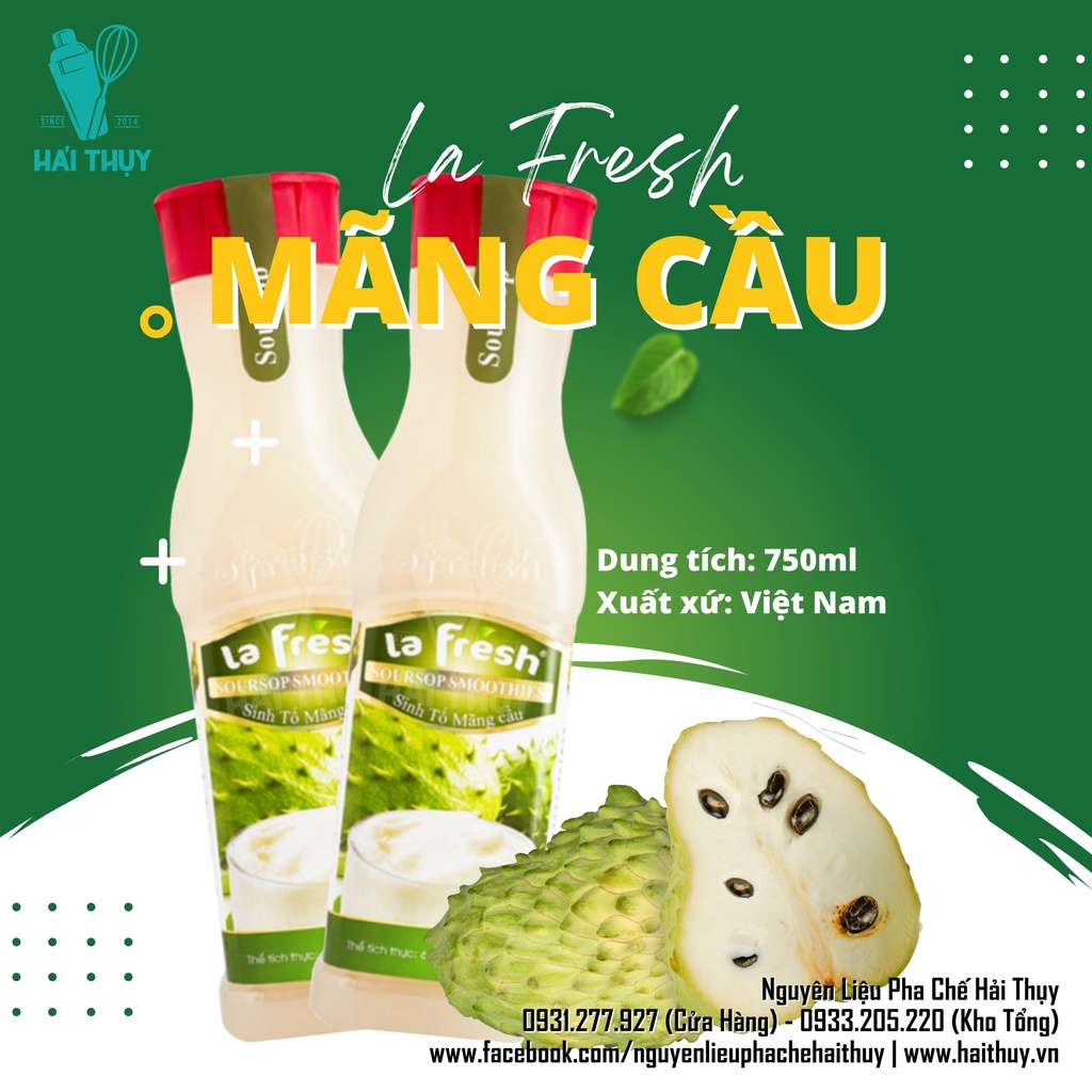 Sinh Tố La Fresh Mãng Cầu 650ml