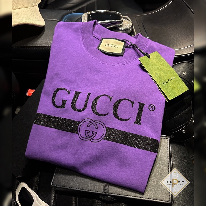 Áo phông chữ nhũ bling bling hàng QCL1