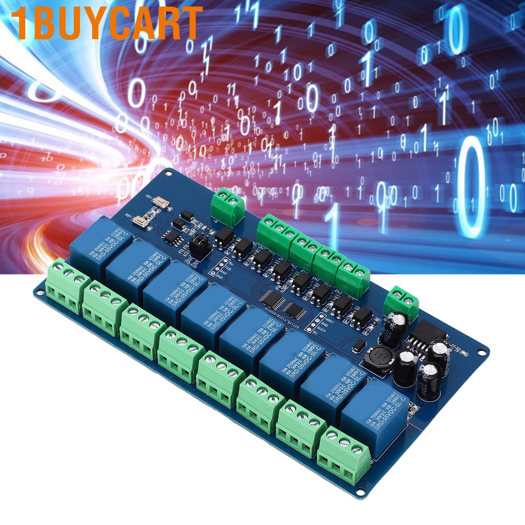 1buycart 8 Channel Relay Module Way Input Output Excellent Manufacturing DC7‑24V