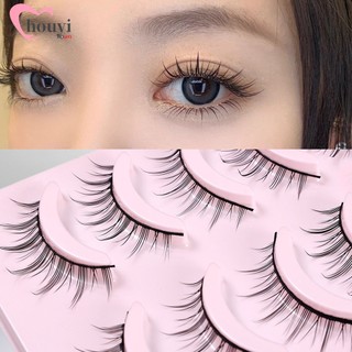 Bộ 5 cặp lông mi giả / 1 hộp / 3 cặp lông mi giả cong dày