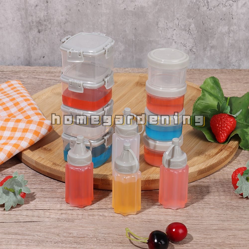 Set 4 Hộp Đựng Gia Vị Mini Trong Suốt Kèm Nắp Đậy Siêu Tiện Lợi