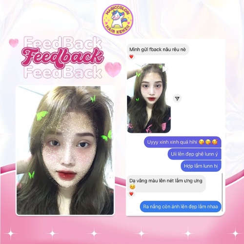 Thuốc Nhuộm Tóc Màu XANH ĐEN - NÂU ĐEN Không Tẩy Tặng Oxi Găng Tay Mũ Chùm Kenzii