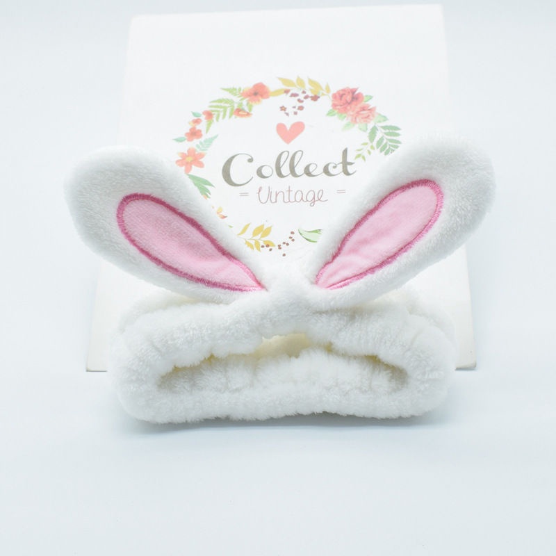 Bộ 2 Băng Đô Trang Điểm Màu Trắng Và Nâu Nhạt Dành Cho Nữ