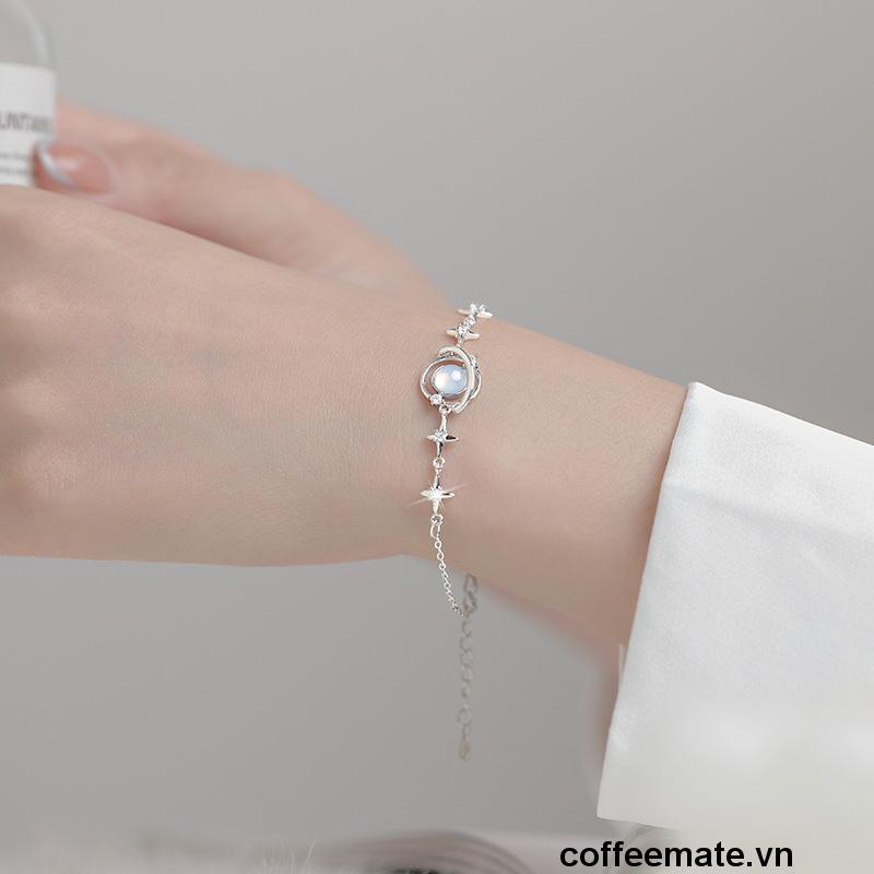 ⚡Vòng tay đính đá sapphire nhân tạo đơn giản cho nữ