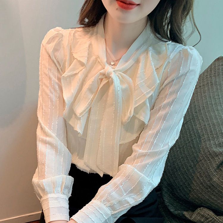 Áo Sơ Mi Chiffon Tay Dài Phong Cách Thời Trang Mới 2022 Dành Cho Nữ