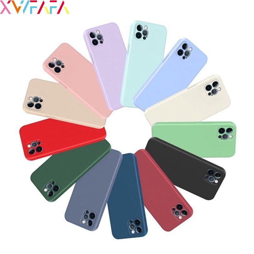 For Redmi K60 K60Pro K50 K50Pro K50Ultra K40 K40Pro K30 K30Pro Phone Cases Square Liquid Silicone Phone Full Lens Protector Case Casing Cover