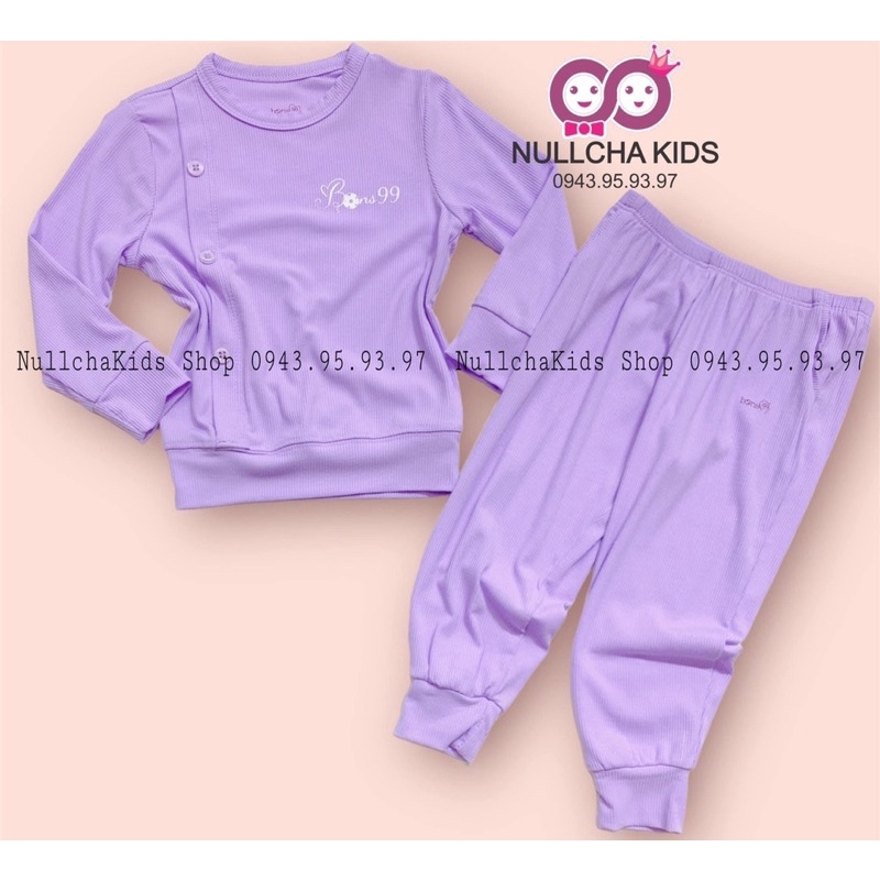 Bộ Dài Tay Sợi Tre/Bamboo Cho Bé 6m-4y